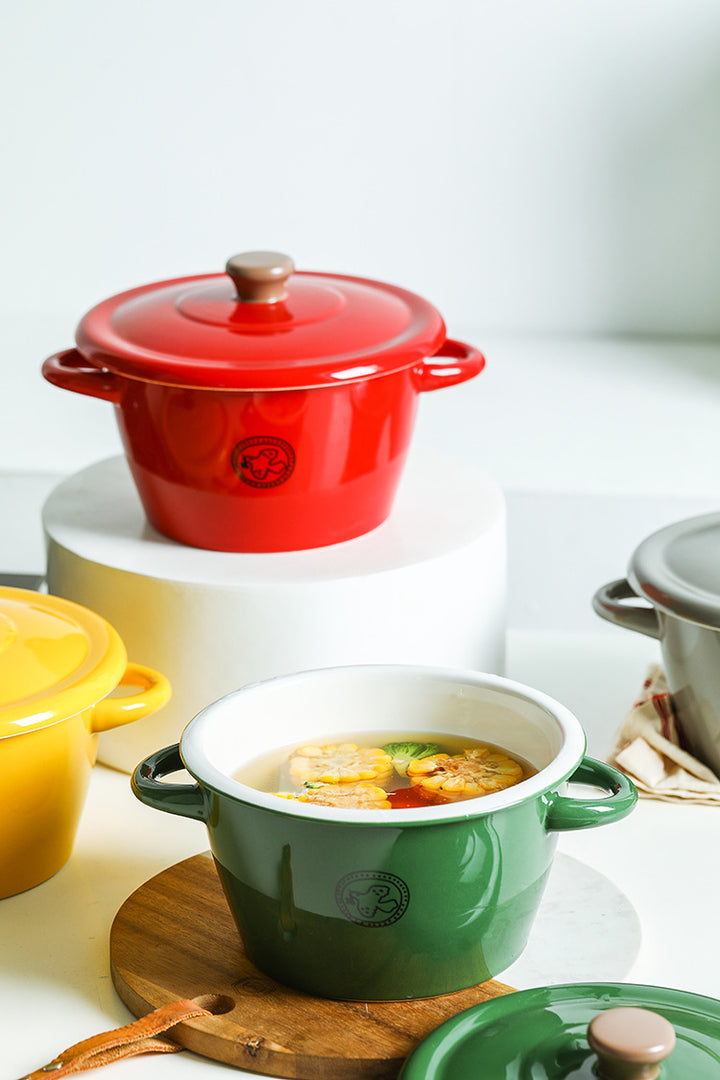 Ceramic - Casserole - Red