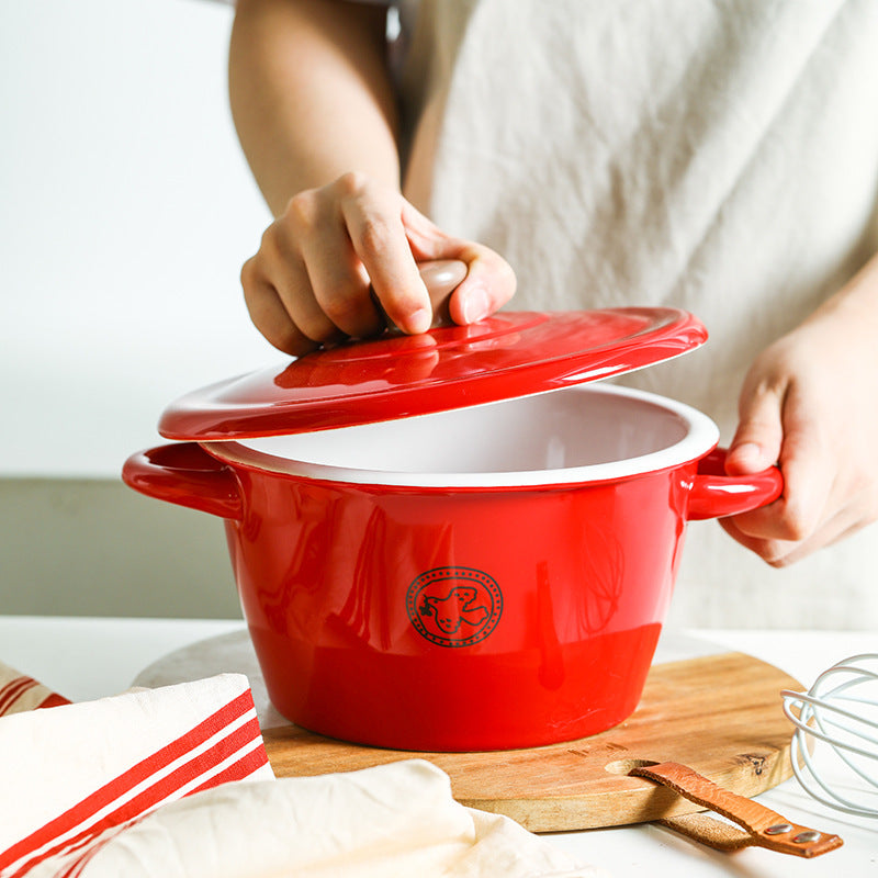 Ceramic - Casserole - Red