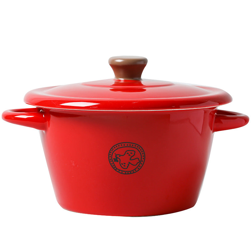 Ceramic - Casserole - Red