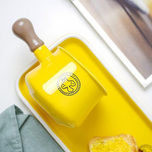 Ceramic - Breakfast/Fondue Set - Yellow