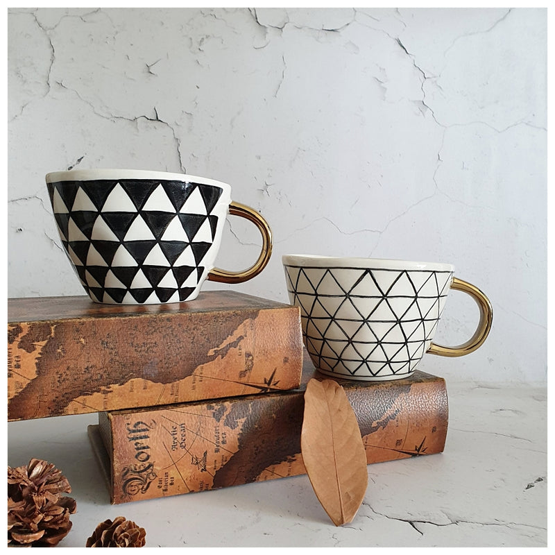 Ceramic Coffee Mug Set of 4 - The Ebony Collection