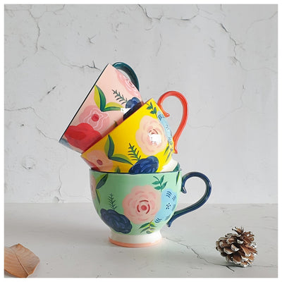 Ceramic Coffee Mug Set of 3 - The Seasons Collection