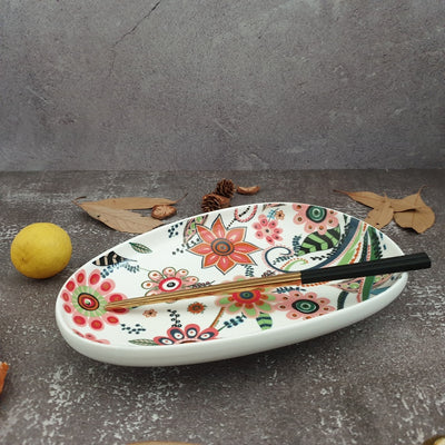 Ceramic - Floral Printed - Dip Dish