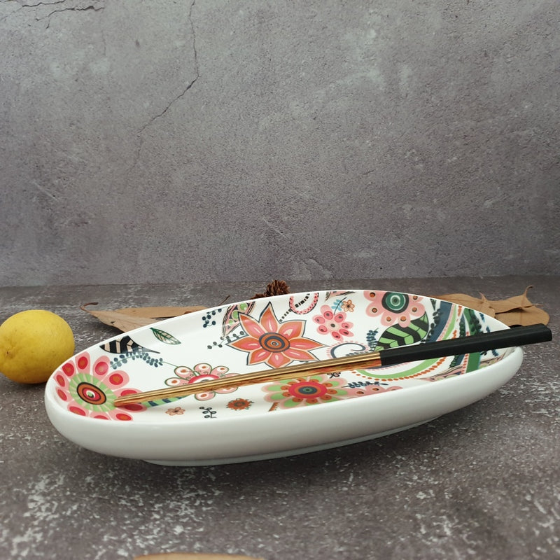 Ceramic - Floral Printed - Dip Dish