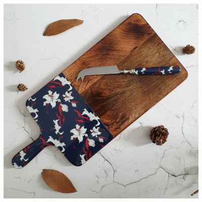 Cheese Board & Knife Set - Frangipani