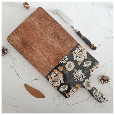 Cheese Board & Knife Set - Gold Dust