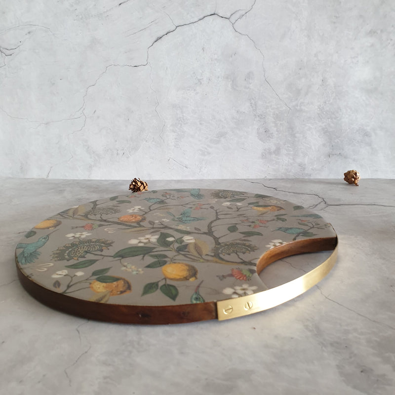 Cheese Board Only - Brass Handle - Humming Bird