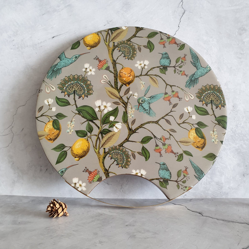 Cheese Board Only - Brass Handle - Humming Bird