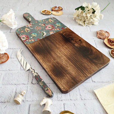 Cheese Board & Knife Set - Earthy Meadow