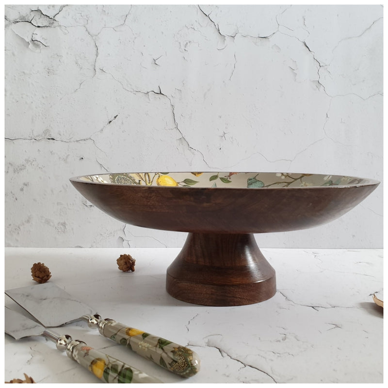 Cake Stand with Knife & Server Set (Large) - Humming Bird
