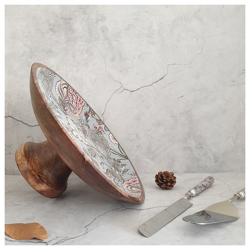 Cake Stand with Knife & Server Set (Large) - Jaipur