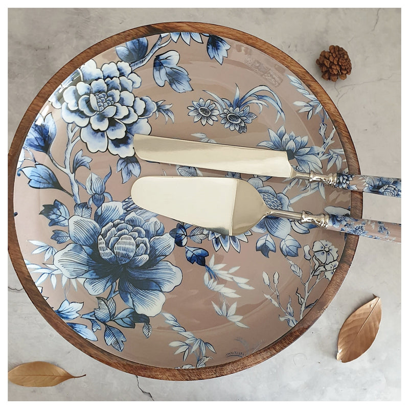 Cake Stand with Knife & Server Set (Large) - Enchanted Forest
