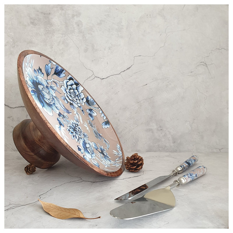 Cake Stand with Knife & Server Set (Large) - Enchanted Forest