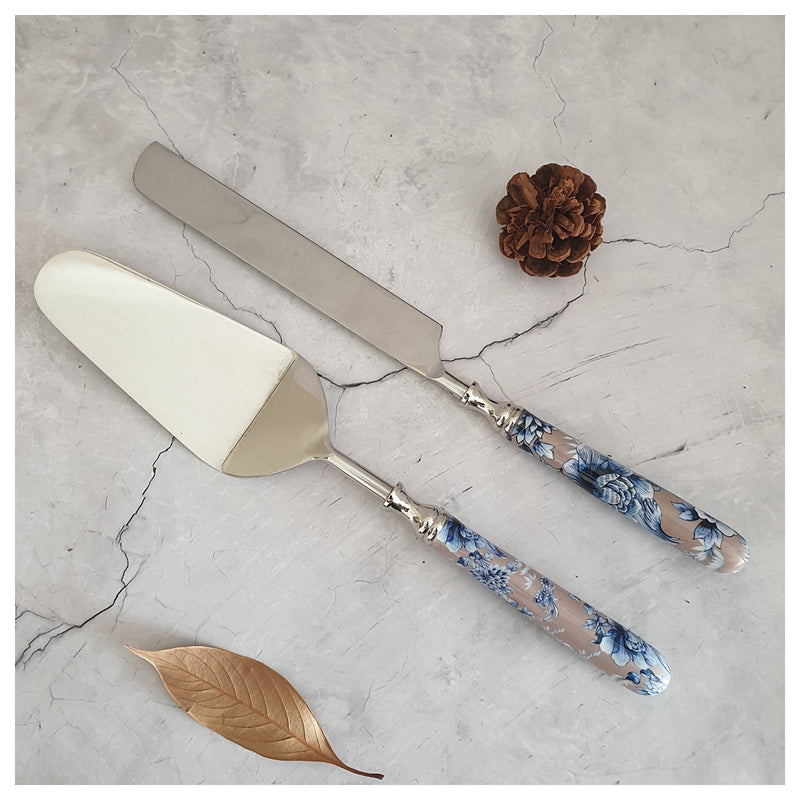 Cake Stand with Knife & Server Set (Large) - Enchanted Forest
