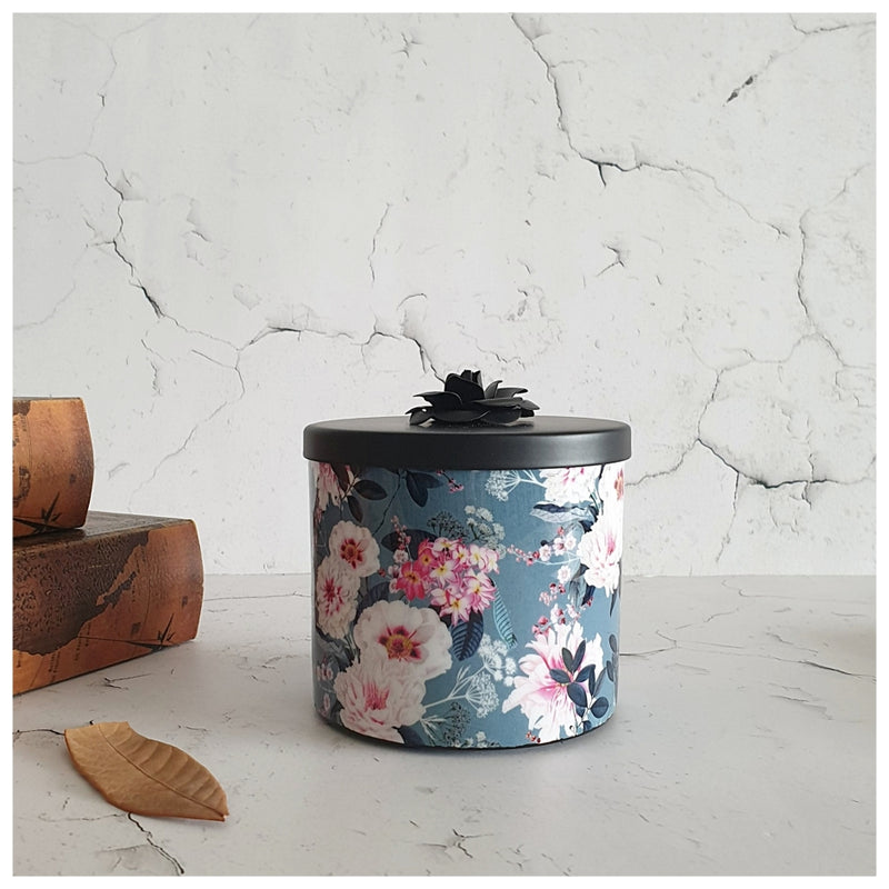 Scented Candle - Large - Desert Rose Grey - Cherry Blossom