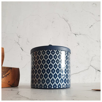 Scented Candle - Large - Ikat Blue - Melon Punch