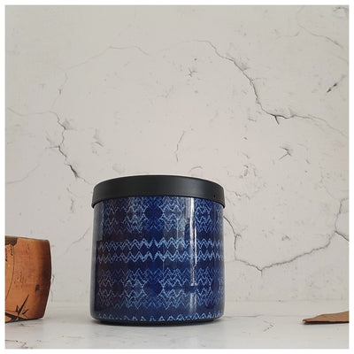 Scented Candle - 2 wick - Tribal Ikat Wave - Floral Fruity