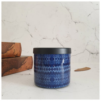 Scented Candle - 2 wick - Tribal Ikat Wave - Floral Fruity