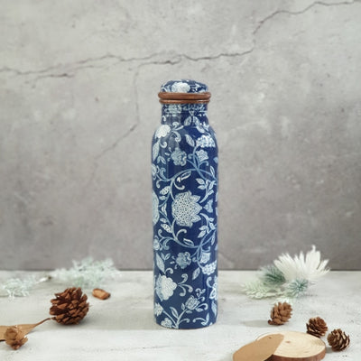 Copper Bottle 950 ml - Cotton Blue