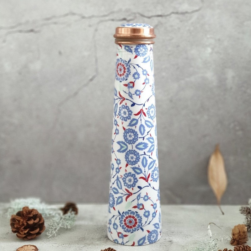 Slim Copper Bottle, 750 ML, White Peony