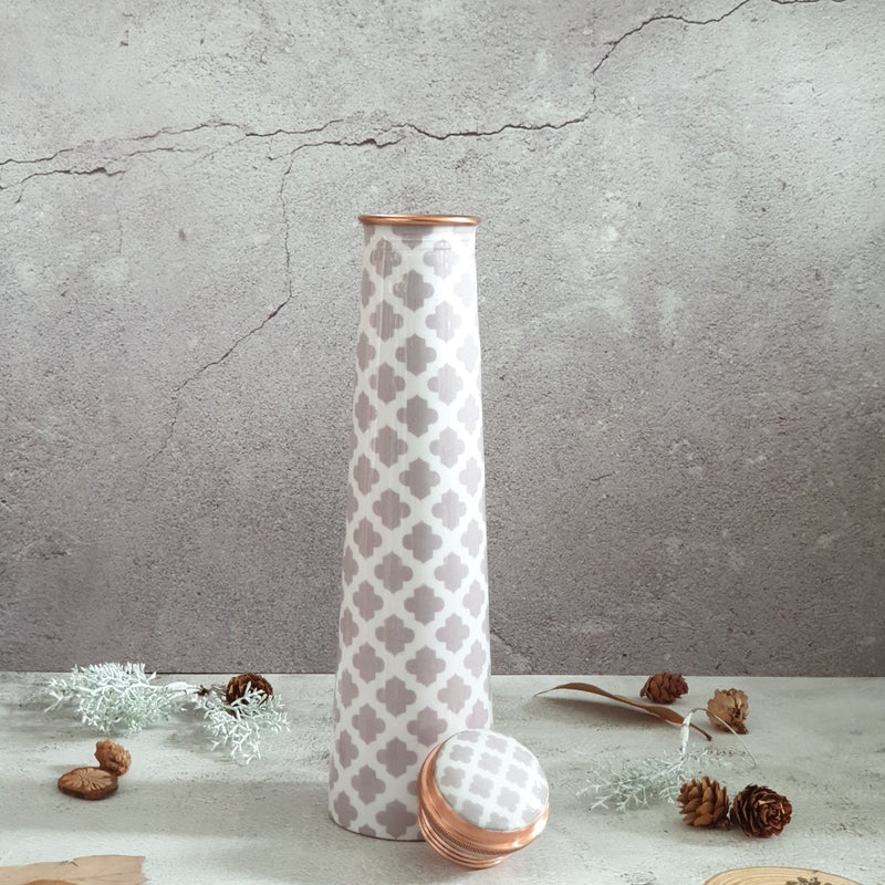 Slim Copper Bottle, 750 ML, Moroccan Gray
