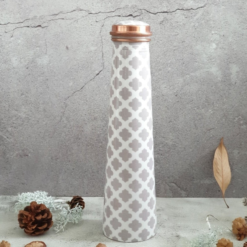 Slim Copper Bottle, 750 ML, Moroccan Gray