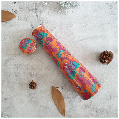 Slim Copper Bottle, 750 ML, Orange Blossom