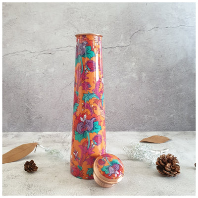 Slim Copper Bottle, 750 ML, Orange Blossom