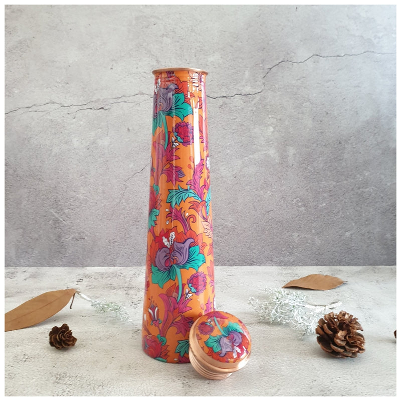 Slim Copper Bottle, 750 ML, Orange Blossom