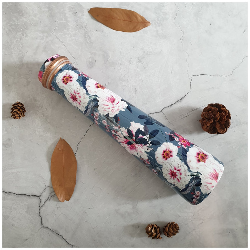 Slim Copper Bottle, 750 ML, Desert Rose Grey