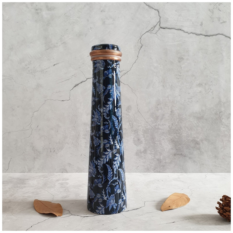 Slim Copper Bottle, 750 ML, Blue Knight