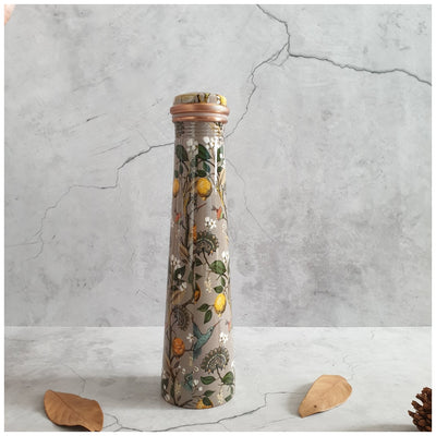 Slim Copper Bottle, 750 ML, Humming Bird