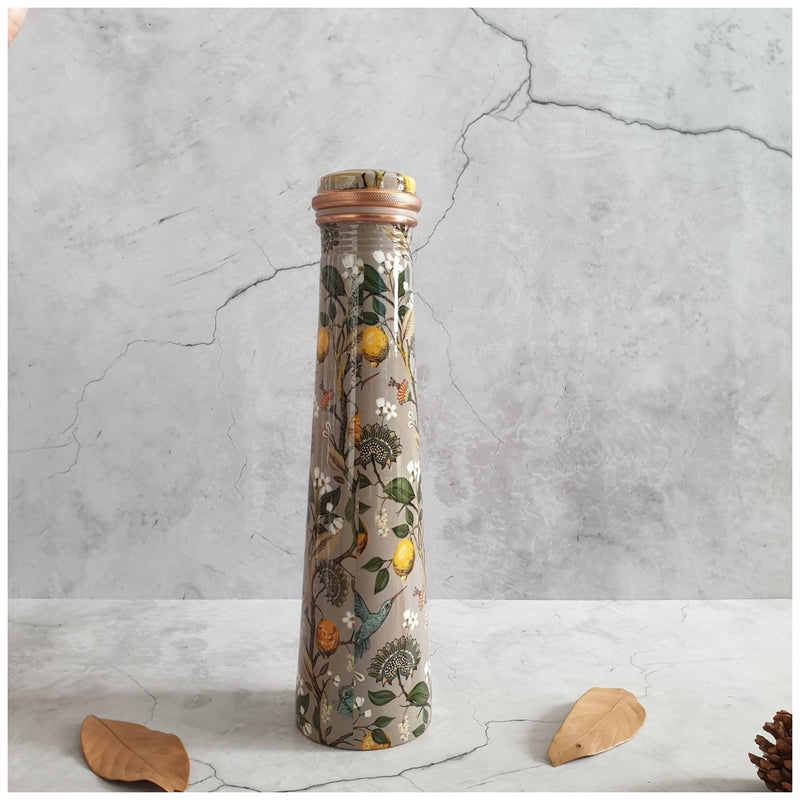 Slim Copper Bottle, 750 ML, Humming Bird