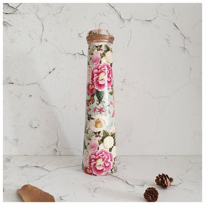 Slim Copper Bottle, 750 ML, Alice in Wonderland (Mint)
