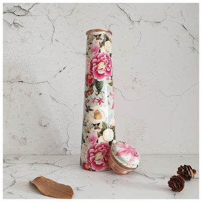 Slim Copper Bottle, 750 ML, Alice in Wonderland (Mint)