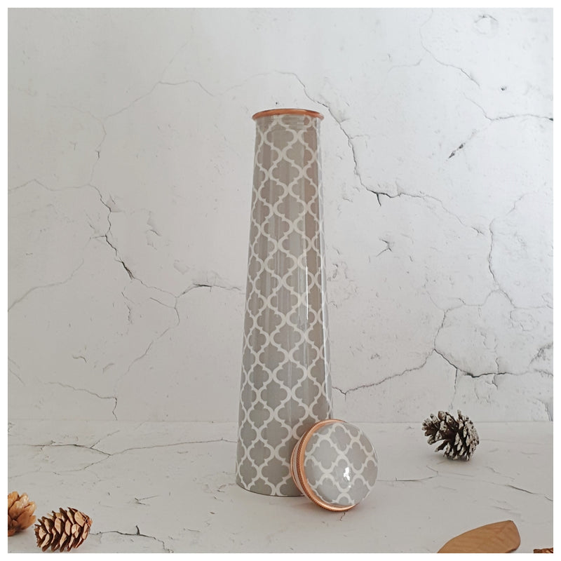 Slim Copper Bottle, 750 ML, Grey Quarter