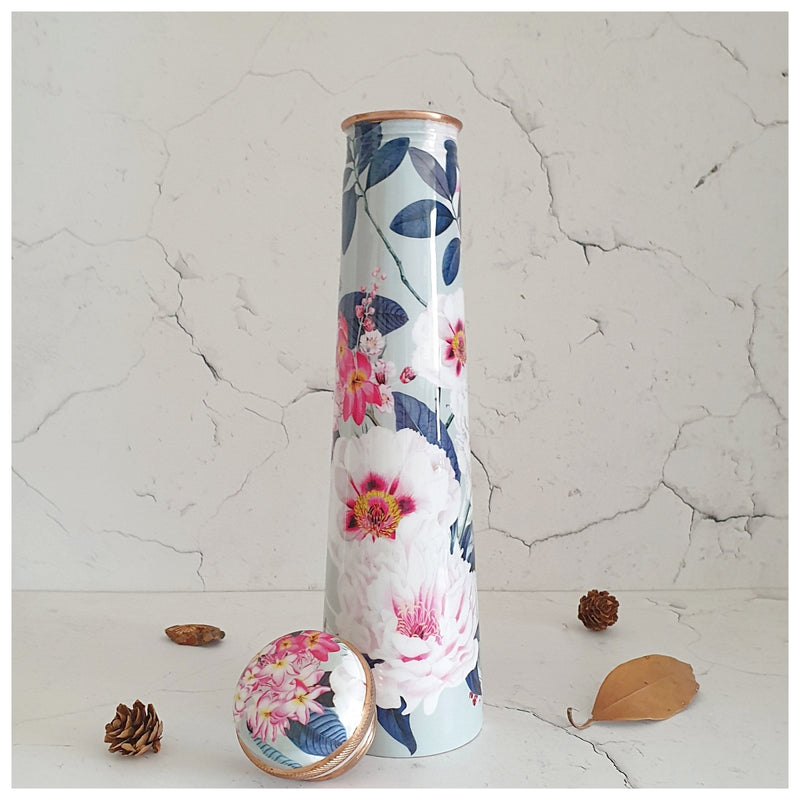 Slim Copper Bottle, 750 ML, Desert Rose Mint
