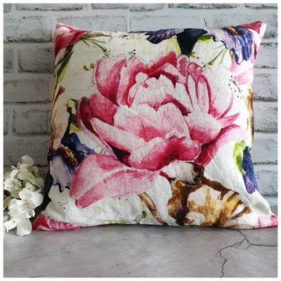 Cushion - Linen - Fuscia Pink