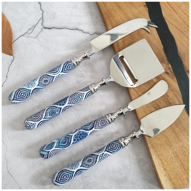Cheese Knife Set (Set of 4) - Palm Mandala
