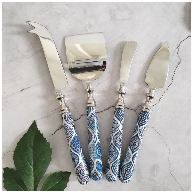 Cheese Knife Set (Set of 4) - Palm Mandala