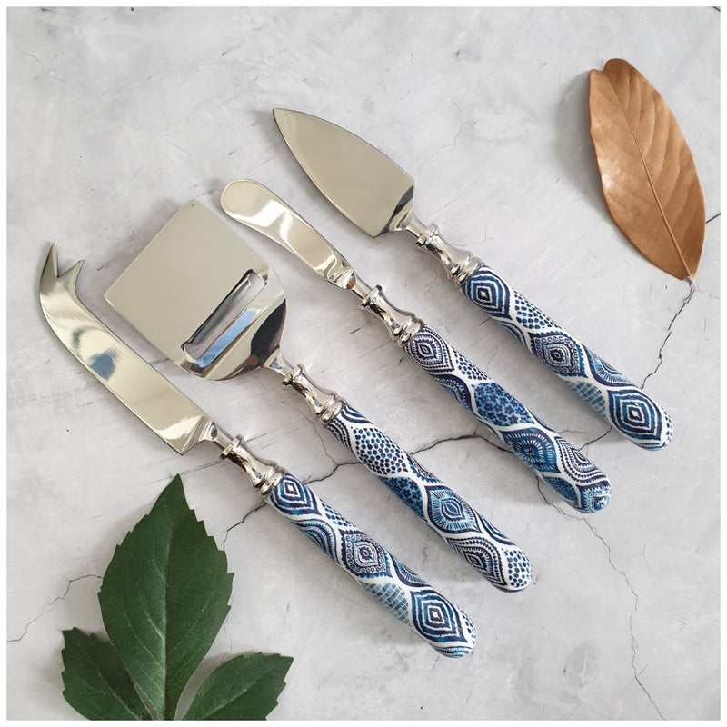 Cheese Knife Set (Set of 4) - Palm Mandala