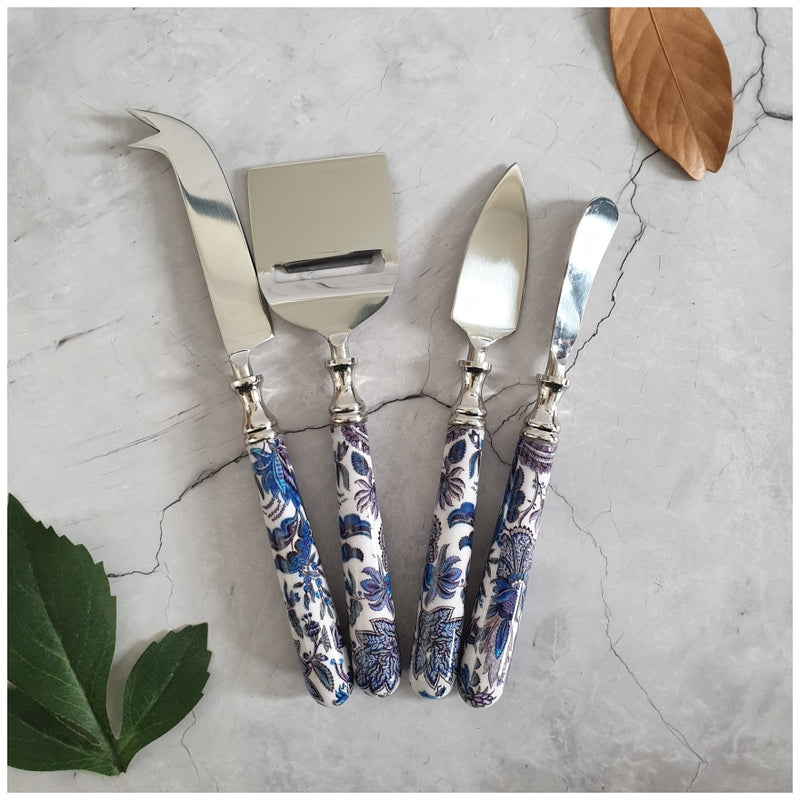 Cheese Knife Set (Set of 4) - Sapphire