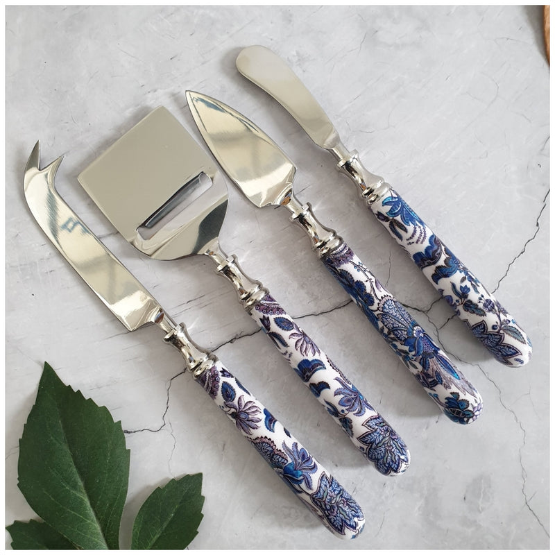 Cheese Knife Set (Set of 4) - Sapphire