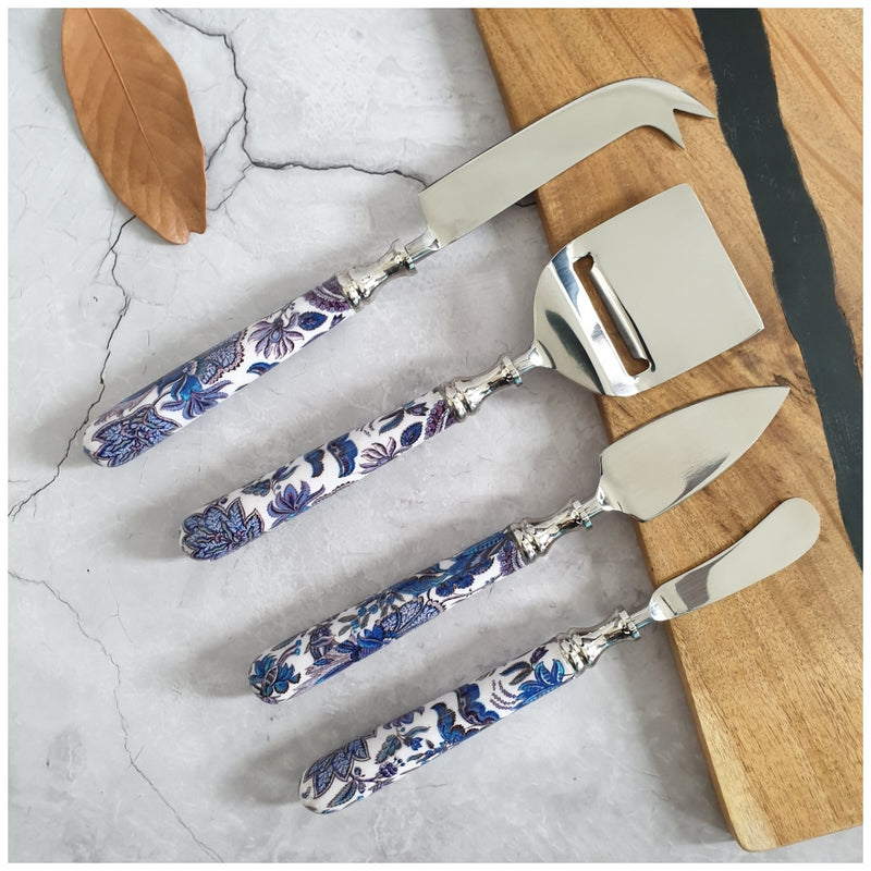 Cheese Knife Set (Set of 4) - Sapphire