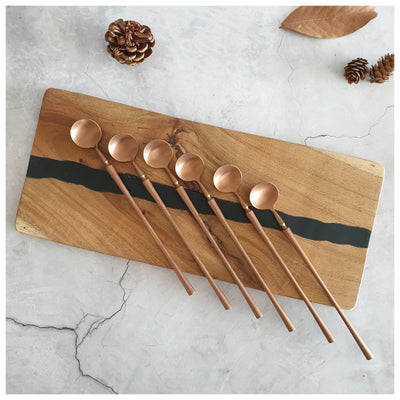 CUTLERY SET - ICE SPOONS (Set of 6) - ROSE GOLD