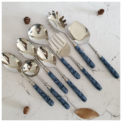 CUTLERY SET - SERVING (Set of 8) - INK IVY