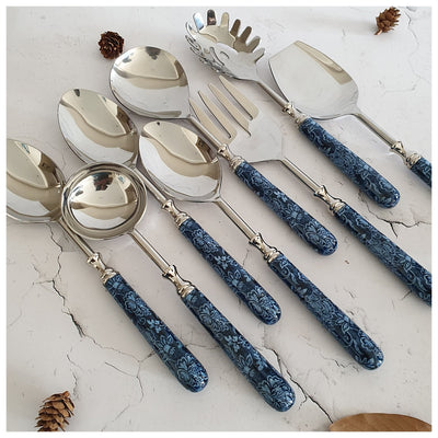 CUTLERY SET - SERVING (Set of 8) - INK IVY