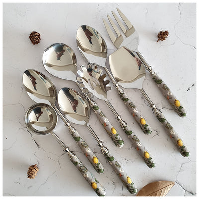 CUTLERY SET - SERVING (Set of 8) - HUMMING BIRD