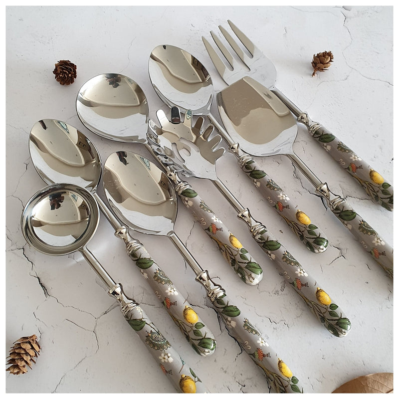 CUTLERY SET - SERVING (Set of 8) - HUMMING BIRD