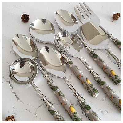 CUTLERY SET - SERVING (Set of 8) - HUMMING BIRD